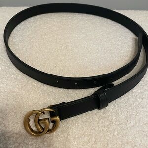 Gucci GG Marmont Thin Belt (Size 80)
